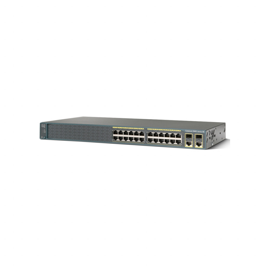 سوئیچ شبکه 26 پورت با 8 پورت PoE سیسکو مدل WS-C2960+24LC-S